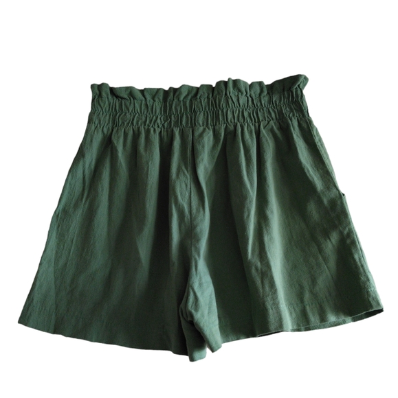 Kendall Lane XS Green High Waist Shorts With Pockets - Picture 2 of 11
